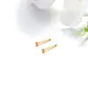 Brincos de Tarraxa Pequenos Redondos Clássicos Simples Cruzados Europeus e Americanos Xuping para o Dia a Dia Fácil de Combinar Brincos de Liga de Cobre para Mulheres