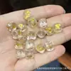 Coleção de Cristal Branco Natural, Contas de Abóbora, Contas de Flor de Maracujá, Acessórios Artesanais, Pulseiras DIY Feitas à Mão, Joias da Moda