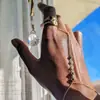Pulsera con Cadena y Anillo de Circonita, Mitones Verdes de Diamante Popular Transfronterizo Europeo y Americano, Diseño Personalizado, Producto Único, Regalo para Mujeres