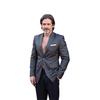 Blazer masculino formal de negócios, tamanho grande, com abotoamento simples, para comércio exterior transfronteiriço.