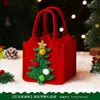 Bolsa de regalo de manzana de Nochebuena, caja de embalaje de dulces portátil de fieltro, pequeña bolsa de regalo, bolsa de dibujos animados creativa