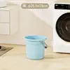 Juego de Cubo de Agua para el Hogar, Lavabo, Cucharón de Agua, Cubo de Plástico Engrosado, Gran Capacidad, Uso Doméstico, Set de Tres Piezas para Baño en Dormitorio de Estudiantes