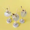 Enfeites de Bolo Menina de Ballet Série Ballet Cartão Decoração de Bolo Plug-in Pequena Coroa Enfeites de Bolo