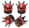 Tampas de Válvula para Pneus de Motocicleta, Tampas de Válvula para Pneus de Carro, Tampas de Válvula à Prova de Poeira, Tampas Criativas para Núcleo de Válvula com Coroa Cravejada de Diamantes