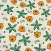 Tela crepé de algodón de doble capa con estampado de dibujos animados para ropa de bebé, pijamas, vestidos y tela de algodón.