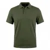Europa Transfronteriza Verano Hombres Casual Tejido de Punto Holgado Jacquard En Stock Botón Manga Corta Camisa POLO Hombres Venta al por Mayor