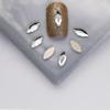 Pacote inteiro de 1440 peças atacado branco plana em forma especial diamante super brilhante pequena gota de chuva prego diamante jóias quadrado amor strass