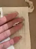 Anel Estrelado Popular da Xiaohongshu Cravejado com Diamantes, Anel de Moda de Nicho, Anel Simples Versátil Exquisito, Peça Única Dropshipping