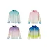 Ropa de Protección Solar de Nailon para Niñas, Ropa de Protección Solar de Seda Helada de Verano para Niños, Chaqueta Fina de Protección UV UPF100+ de Secado Rápido