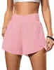Shorts esportivos de verão mais vendidos para mulheres, novo modelo cruzado na cintura para fitness, corrida e esportes, calça casual respirável de secagem rápida para atividades ao ar livre