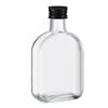 Garrafa de Suco Fresco Personalizada 330ml Garrafa Descartável para Bebidas Garrafa de Chá de Leite Fracionamento Garrafa Plana Vazia Atacado