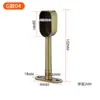 Acessórios para varão de cabide de guarda-roupa espessado, base de suporte para varão de armário, montagem com flange, varão de cabide fixo, acessórios internos de armário