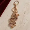 Chaveiro Criativo Dragão Chinês Signo do Zodíaco Liga de Zinco Strass Chaveiro de Carro Pingente de Bolsa Presente Atacado