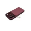 Funda de teléfono con chapa de patrón de lichi adecuada para iPhone 18 Pro Max se convierte instantáneamente en Funda protectora Manzana Roja Borgoña 17 16
