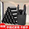 Bolsa de basura tipo chaleco portátil, gruesa, desechable, para dormitorio, sala de estar, cocina, bolsa de plástico negra, venta al por mayor