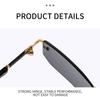 Novos Óculos de Sol Jelly Tint Sem Armação Femininos - Design Geométrico Vazado