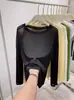 Camiseta de Seda de Hielo con Protección Solar para Mujer, Camisa Suelta de Verano para Aire Acondicionado, Top de Manga Larga con Cuello Redondo, Cubre-todo de Malla Fina Transpirable para Protección Solar