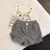 Ropa Infantil Coreana Verano 2025 Niñas Camiseta sin Mangas de Dibujos Animados + Conjunto de Shorts para Niños Mayores y Niñas Lindo Conjunto de Dos Piezas