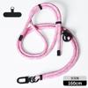 Cordón para teléfono móvil transfronterizo cruzado ajustable para colgar del cuello 8 mm cuerda antipérdida cadena para teléfono móvil junta bandolera venta al por mayor de fábrica