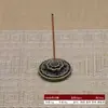 Quemador de Incienso para Ceremonia del Té Portainciensos de Tortuga Adorno Bandeja de Incienso de Caracol Quemador de Incienso de Nueve Agujeros Portainciensos de Varilla Cobre Antiguo Accesorios de Calabaza Doble Uso