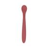 Cuchara de Silicona para Alimentar Bebés Cuchara de Entrenamiento Primera Etapa Vajilla para Bebés Suministros para la Alimentación Punta Suave Cuchara para Destete de Bebés