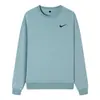 Sudadera de Cuello Redondo para Hombre y Mujer, Primavera y Otoño, Corte Holgado, Talla Grande, Estilo Coreano, Color Sólido, Chaqueta Deportiva de Manga Larga para Pareja