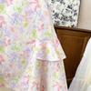 Falda Floral para Niñas Verano Nuevo Estilo Moda Chaleco sin Mangas Falda de Princesa Vestido con Lazo para Niñita Dropshipping