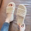 Moda para Exteriores 2026 Nuevo Estilo Moda y Cómodas de Nicho Sandalias Casuales Slip-On de Suela Gruesa Chanclas de Playa para Mujer