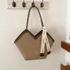 Bolso tote de diseño vintage de nicho de gran capacidad transfronterizo, bolso de hombro para el trabajo, bolso de axila elegante, moderno y sencillo para el trabajo