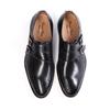 Sapatos de Couro Masculino Feitos à Mão Couro Genuíno Social Fivela de Metal Sapatos de Negócios Masculino Casual Respirável Britânico Esculpido Sapatos Monk Fábrica