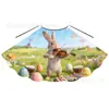 Fábrica Europea y Americana de Capas de Pascua Hechas a Medida para Niños, Capas con Lazo Estampado de Huevo de Conejo para Actuaciones, Accesorios para Niños