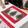Decoraciones de Mesa Navideñas 2025 Manteles para Hogar, Tiendas, Restaurantes, Hoteles, Manteles Individuales, Caminos de Mesa, Montaje de Escena Navideña