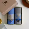 Pañuelo de Hilo Teñido de Algodón Puro para Hombre de 43 cm, Estilo Delgado de Verano, Absorbente y para Secar el Sudor, Pañuelo a Cuadros Tradicional Teñido en Hilo, Suave