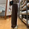 Calça pantalona de maternidade, estilo fino para primavera/outono, nova coleção 2026, caimento relaxado, cintura alta, comprimento longo, solta, perna reta, calça esportiva e casual