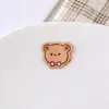 Etiqueta de Tela de Dibujos Animados Bordada por Computadora Etiqueta Tejida Patrón de Animales Accesorios para la Cabeza Hechos a Mano Ropa de Bebé con Juguete de Peluche Pegatinas Decorativas de Tela