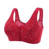 Chaleco cómodo para mujer con hebilla frontal estampada de nueva mamá, sujetador para mediana edad y personas mayores, talla grande, sujetador inalámbrico transpirable
