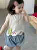 Roupas de Verão para Bebê Estilo Fino 2026 Verão Estilo Coreano Roupas Infantis Conjuntos para Meninas Estilo Verão Fábrica Atacado Processamento Personalização