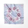 Pañuelo Cuadrado Pequeño Personalizado del Fabricante para Mujer, Pañuelo Delgado de Seda, Versátil Decorativo de Primavera y Otoño para Azafata, Pañuelo Chal con Logo Impreso