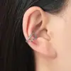 Personalidad Punk Retro Europea y Americana Clip para Oreja de Serpiente Sin Agujero Espíritu del Zodíaco Serpiente Clip Pequeño para Hueso de Oreja de Serpiente Sin Agujero en la Oreja Pendientes del Año de la Serpiente