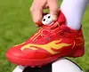 Zapatos de Fútbol para Niños con Hebilla Giratoria Nueva para Competición para Estudiantes de Primaria para Césped con Tacos Triturados Zapatos de Entrenamiento Planos con Tacos Triturados para Niñas