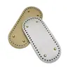 Base de Placa Ovalada de PU para Bolso 22*10 Accesorios de Ferretería para Bolso Tejido Hyuna Bolso Cubo Bolso de Ganchillo Base de Bolso