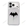 Capa de Celular Batman Tinta Escura Tendência para Apple 16/17pm, TPU à Prova de Choque nos Quatro Cantos, Capa de Celular Simples Masculina