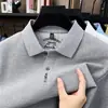 Camisa polo de manga longa 100% algodão para homens, novo estilo de alta qualidade, casual, confortável, macia, respirável, camiseta masculina com gola