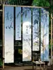 Suporte de exibição de prateleira de bambu adereços de presente construção banquete de casamento recepção haste de tubo de bambu amarela estilo antigo decoração de fundo chinesa