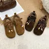 Zapatos de Algodón para Mujer, Botines Retro Cortos, Botas de Encaje con Cuentas para Mujer, Forro de Felpa, Suela Plana, Botas de Nieve Modernas, Versátiles