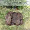 Tapa de alcantarilla Decoración Fibra de vidrio Escultura de piedra falsa Adorno Jardín Paisajismo Equipo de embellecimiento Tapa