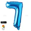 Globo de Letra de Papel de Aluminio Azul Zafiro de 16 Pulgadas para Boda, Fiesta, Día de San Valentín, Globo de Cumpleaños Venta al por Mayor Transfronteriza