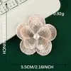 Lindo Encaje de Dibujos Animados Flor Encaje Bordado Pegatina DIY Accesorios para Cuenta de Mano Broche Accesorios para el Cabello