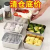 Caja de almacenamiento de alimentos de acero inoxidable con tapa, grado alimenticio, uso comercial, caja rectangular para picnic, caja multiusos para congelar