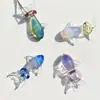 Anillo de Ballena Estrella de Vidrio Degradado Colgante DIY Colgante de Vidrio Hecho a Mano Collar Accesorios de Vidrio Transparente Degradado Regalo